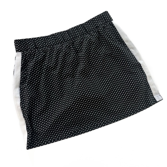 T by Talbots Womens Large Petite Black White Polka Dot Skort Athletic Pickleball - Picture 1 of 4
